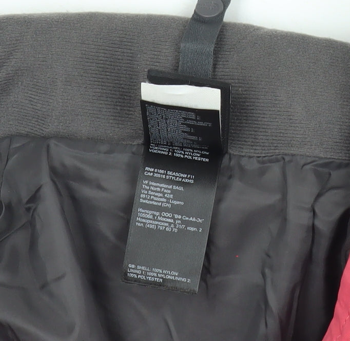 The North Face Womens Pink Waterproof Hooded Jacket Size 6