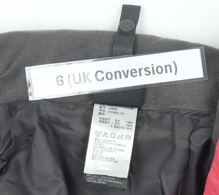 The North Face Womens Pink Waterproof Hooded Jacket Size 6
