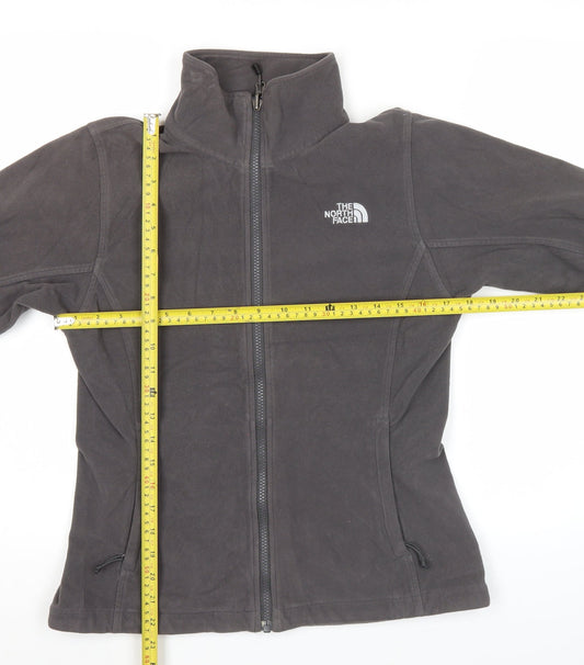 The North Face Womens Grey Fleece Jacket Size 6 Full Zip Outdoor