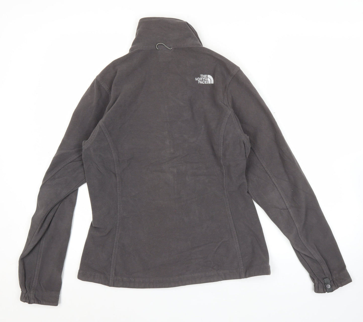 The North Face Womens Grey Fleece Jacket Size 6 Full Zip Outdoor
