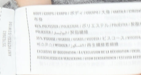 Hollister Women’s Grey Logo Pullover Hoodie L Long Sleeve Knit