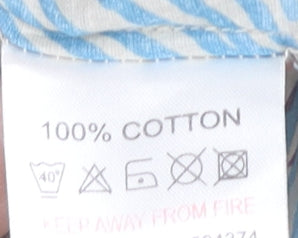 White Stuff Women's Multicoloured Floral Cotton Shift Dress Size 12