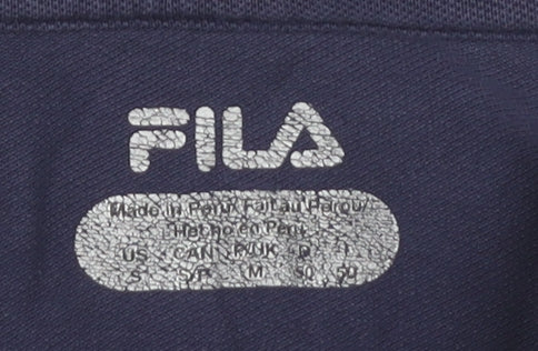 Fila Men's Blue Small Polo Shirt Pima Cotton Stretch Casual