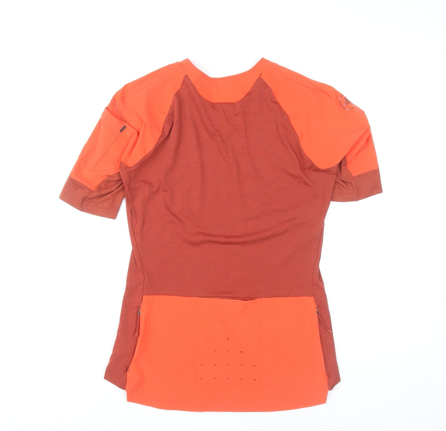 Endura Womens Red Cycling Jersey S Short Sleeve Athletic Fit
