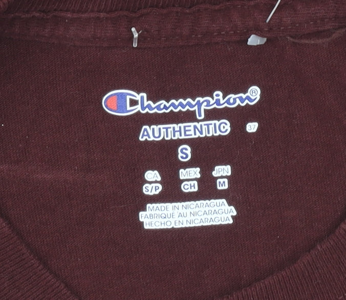 Champion Men’s Red Virginia Tech Long Sleeve Graphic T-Shirt Size S