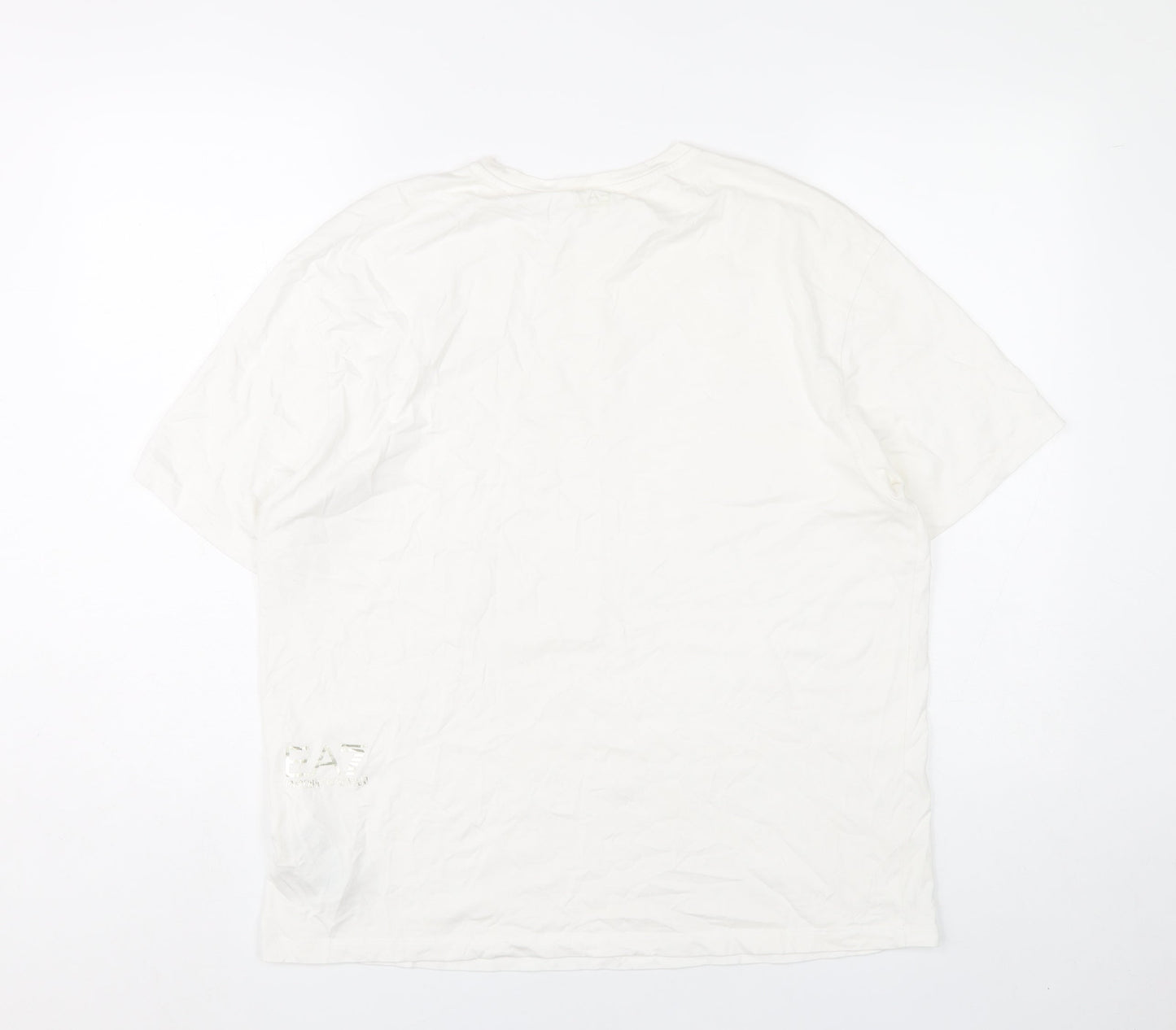 Emporio Armani EA7 Men's White L Crew Neck Short Sleeve T-Shirt