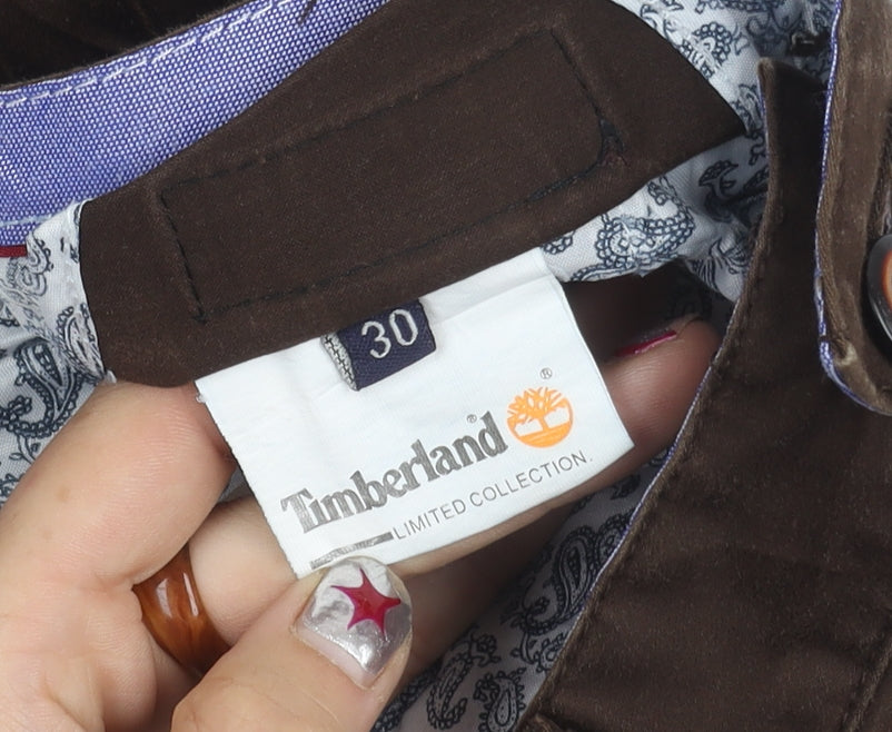 Timberland Men’s Brown Chino Trousers Size 30 Regular Cotton Casual