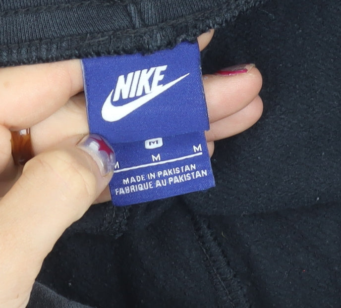 Nike Men's Black Jogger Sweatpants M Regular Fit Cotton Blend