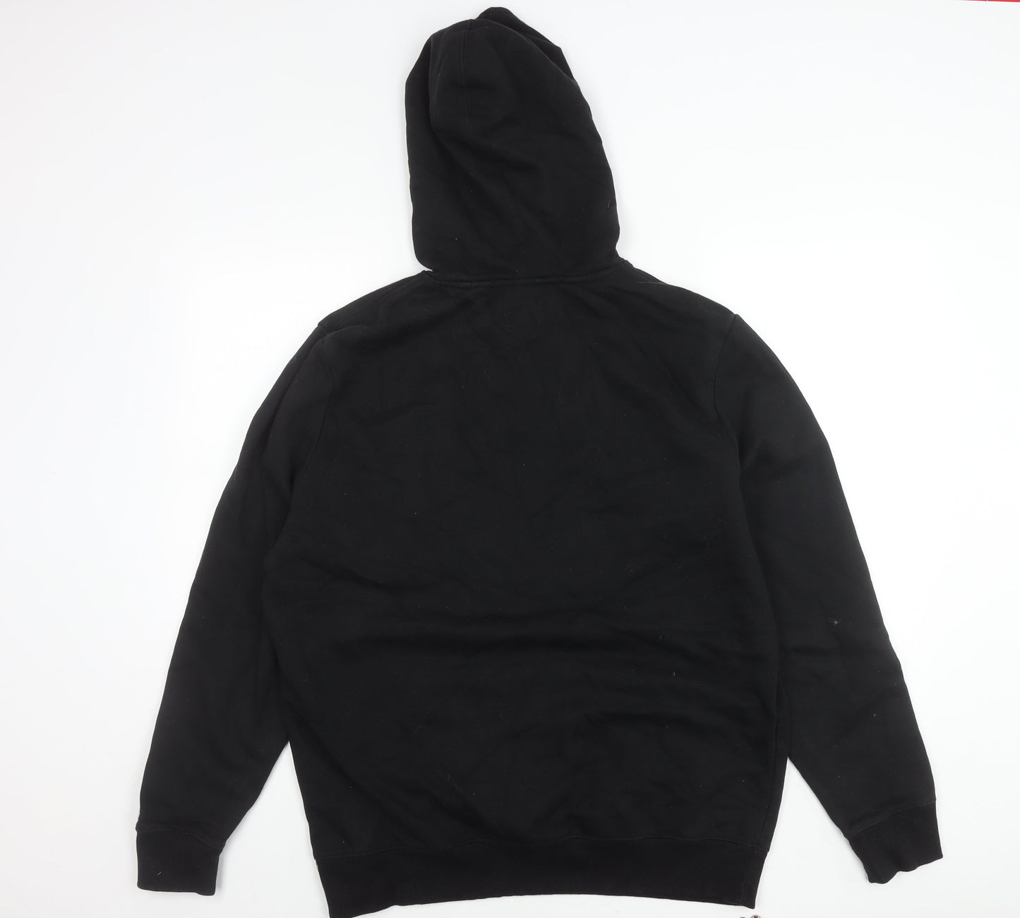 Champion Unisex Black Pullover Hoodie L Logo Sportswear Casual