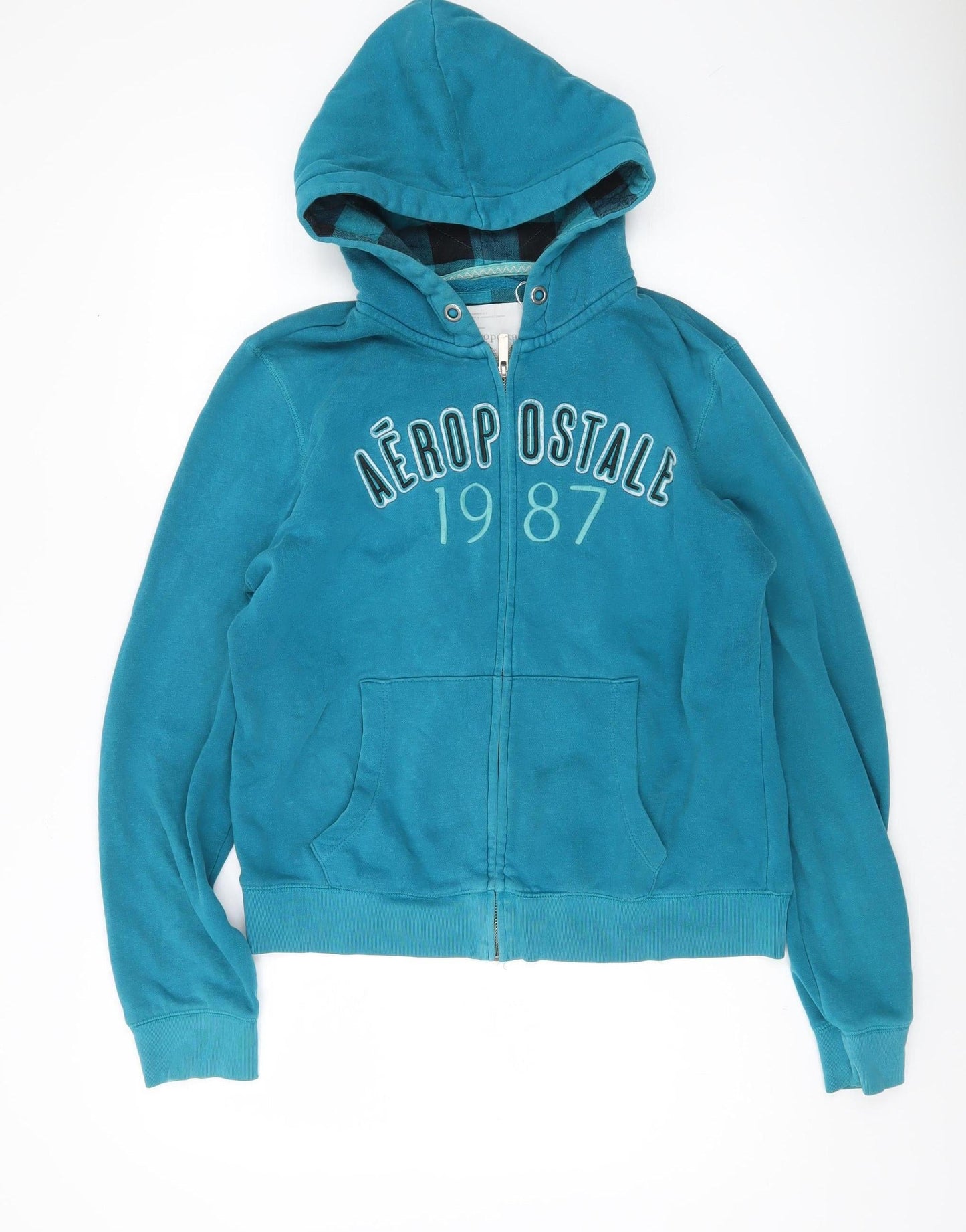 Aeropostale Women’s Blue Full Zip Hoodie XL Cotton Blend Casual