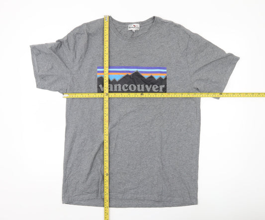 Northern Vibe Men's Grey 2XL Vancouver Graphic T-Shirt