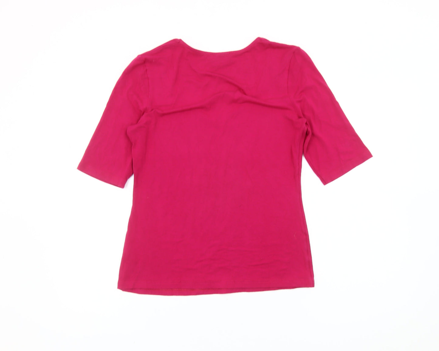 Alexon Womens Pink Sweetheart Neck Stretch Jersey Top Size M