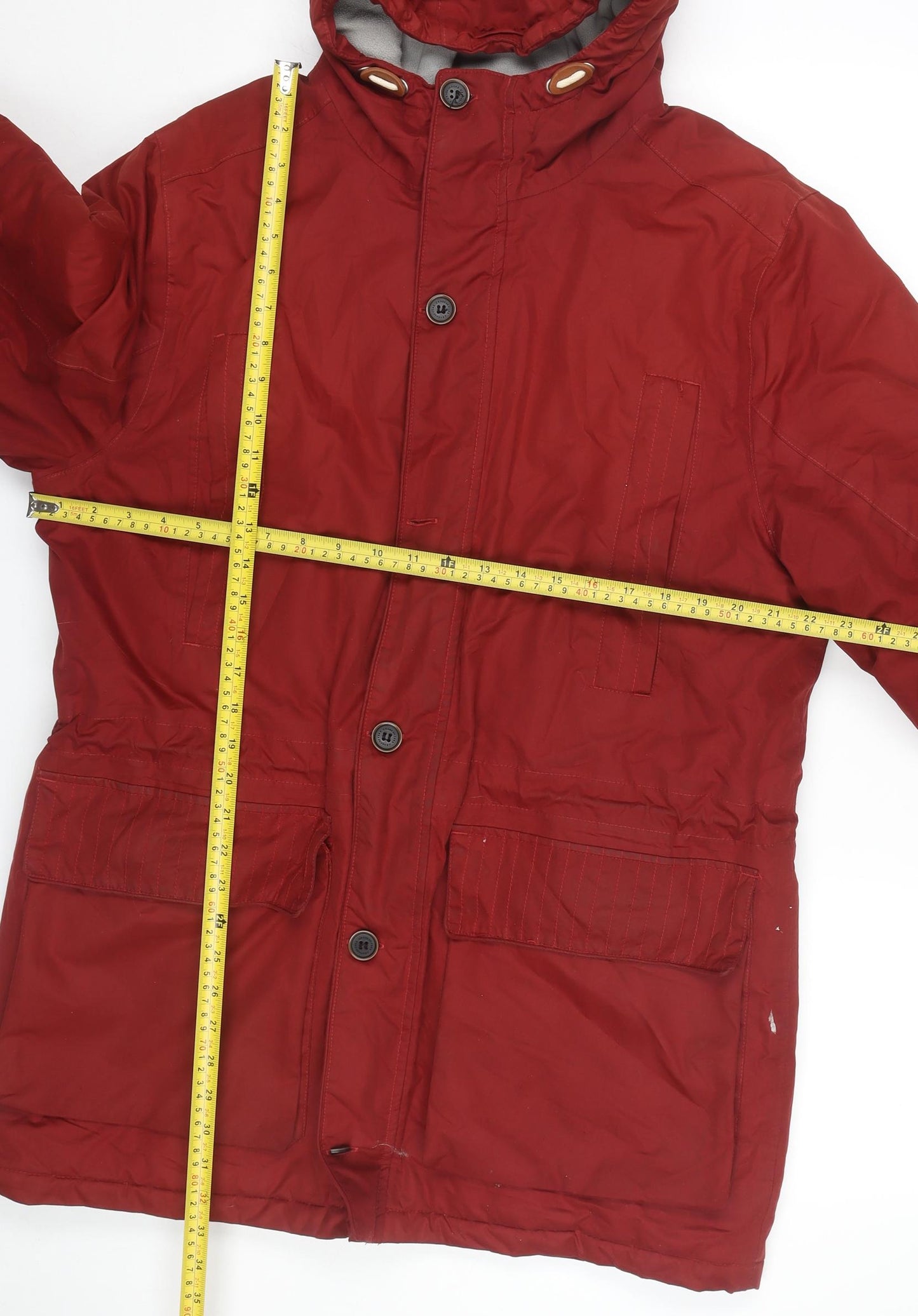 Craghoppers Men’s Red Parka Coat M Waterproof Windproof Hooded