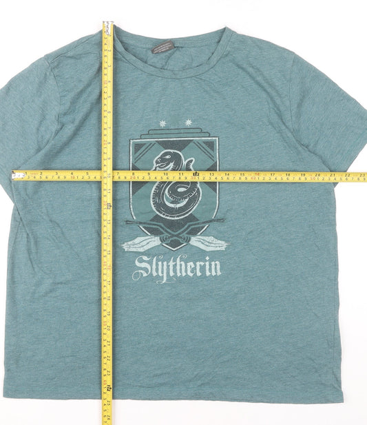 Harry Potter Women’s Green Slytherin T-Shirt Size L 14/16 Casual