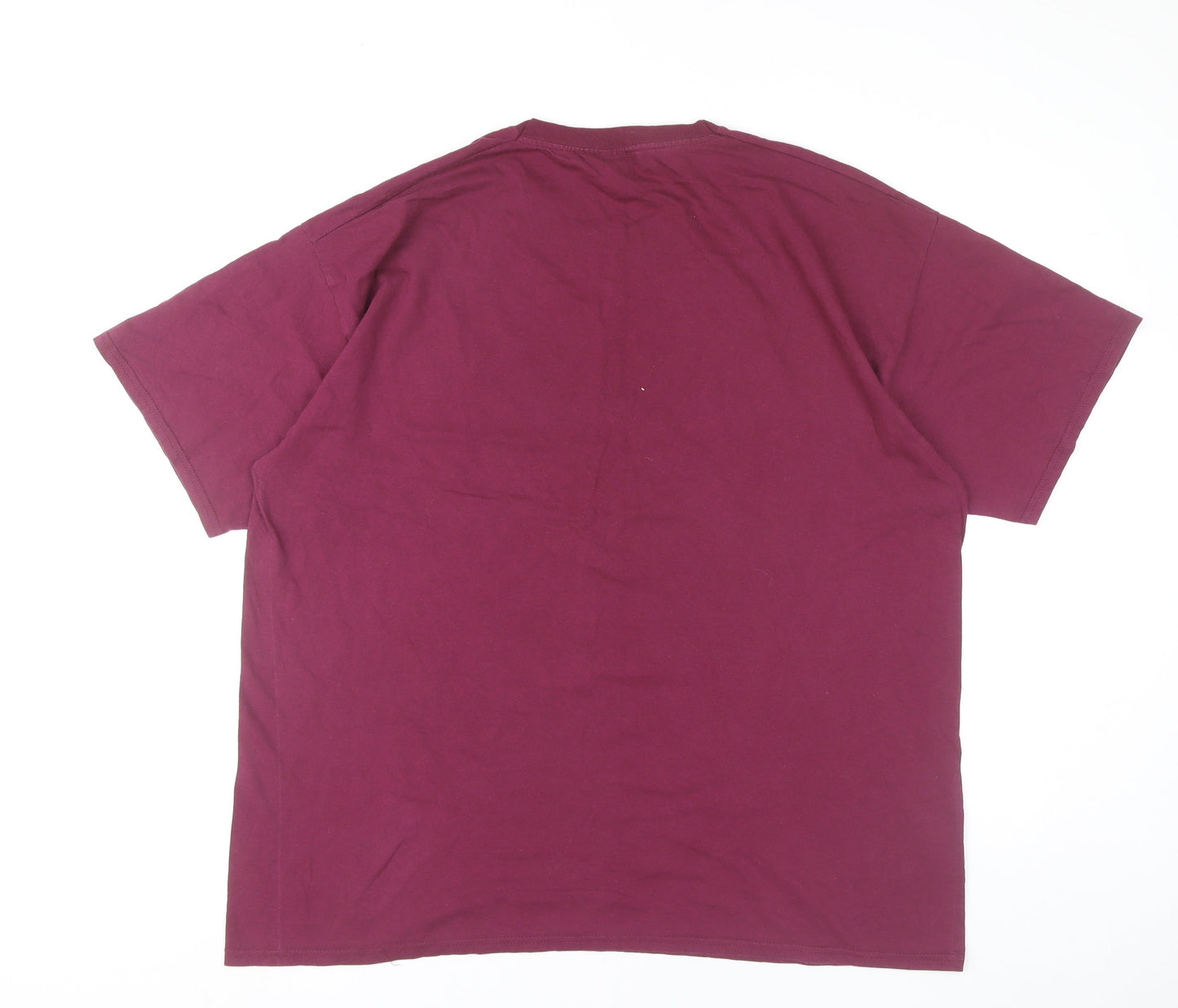 Harry Potter Men’s 2XL Purple Hogwarts Logo Graphic T-Shirt