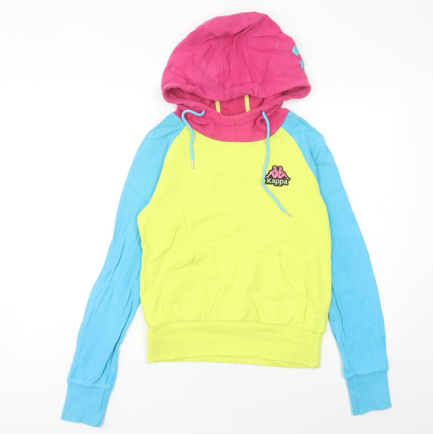 Kappa Womens Multicoloured Hoodie Size 10 Logo Pullover