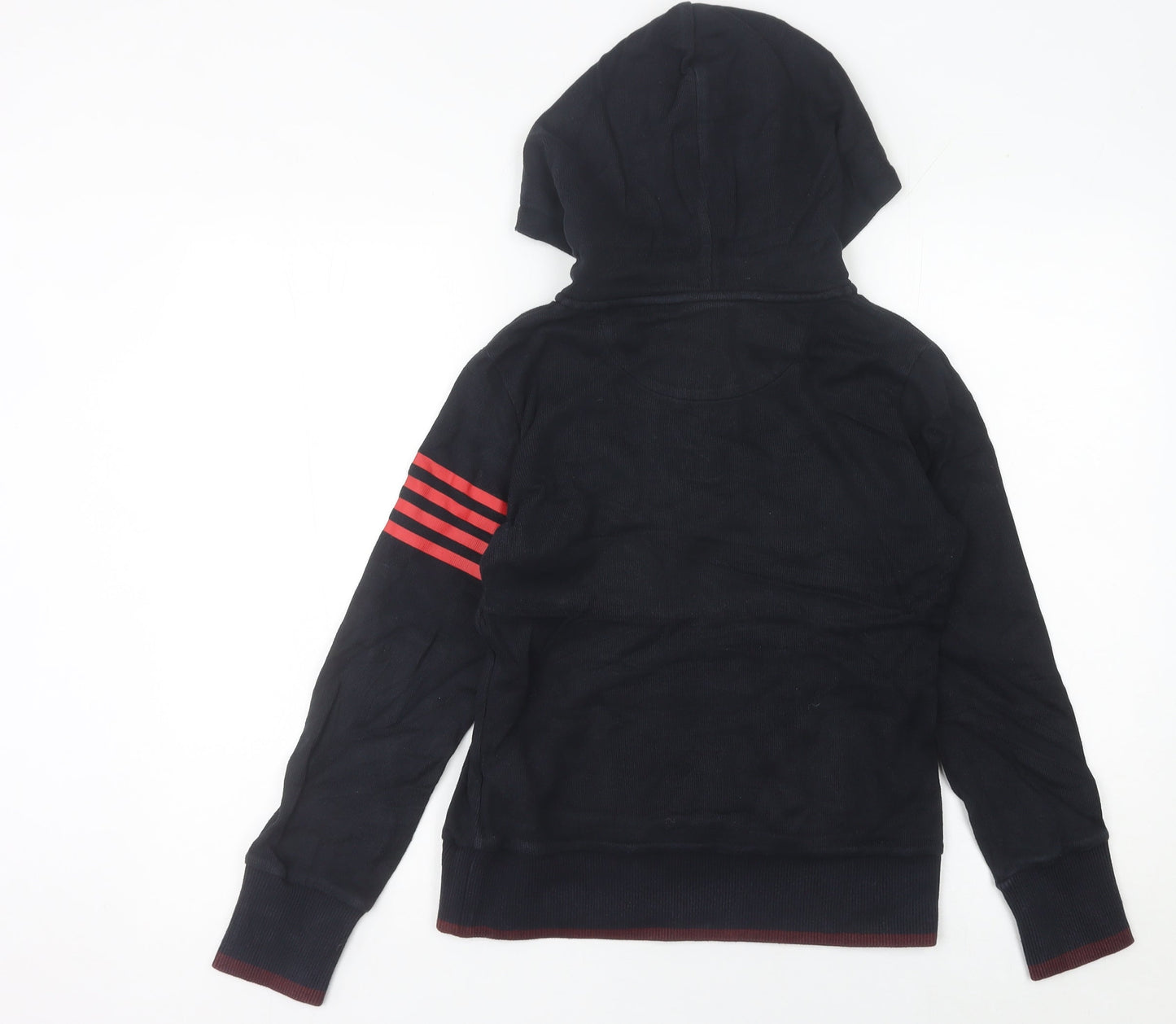 Fila Womens Black Henley Hoodie Size 8 UK Sports Casual