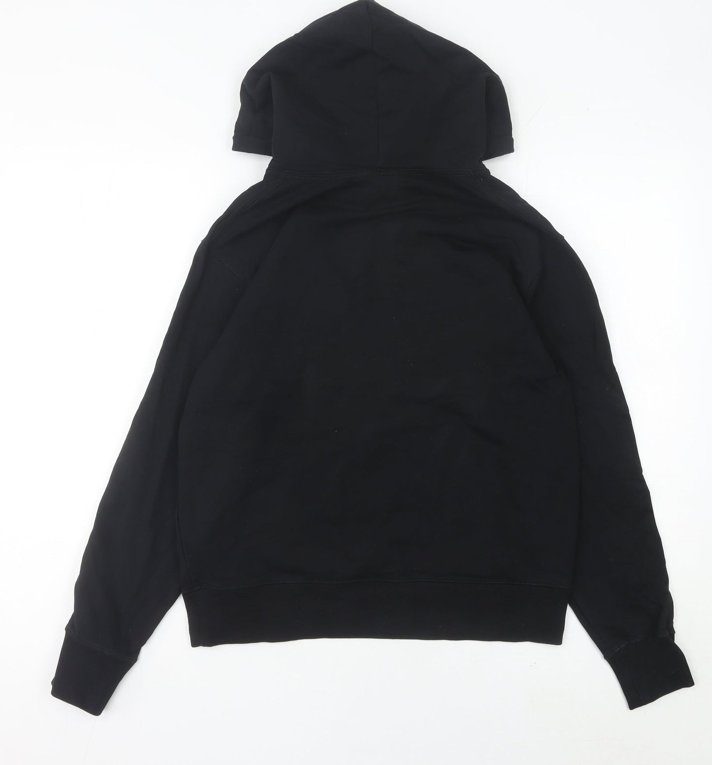 Champion Womens Black Hoodie Size 8 Small Logo Pullover Sweatshirt