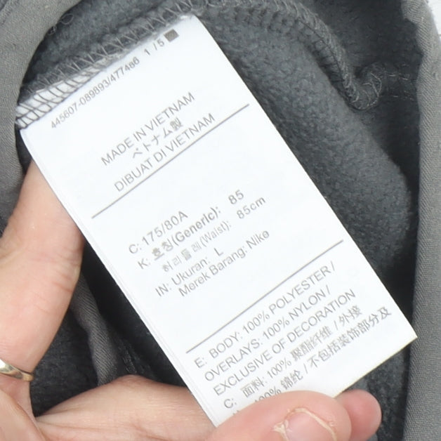 Nike Men’s Grey Fleece Hooded Full Zip Jacket Size M Sportswear