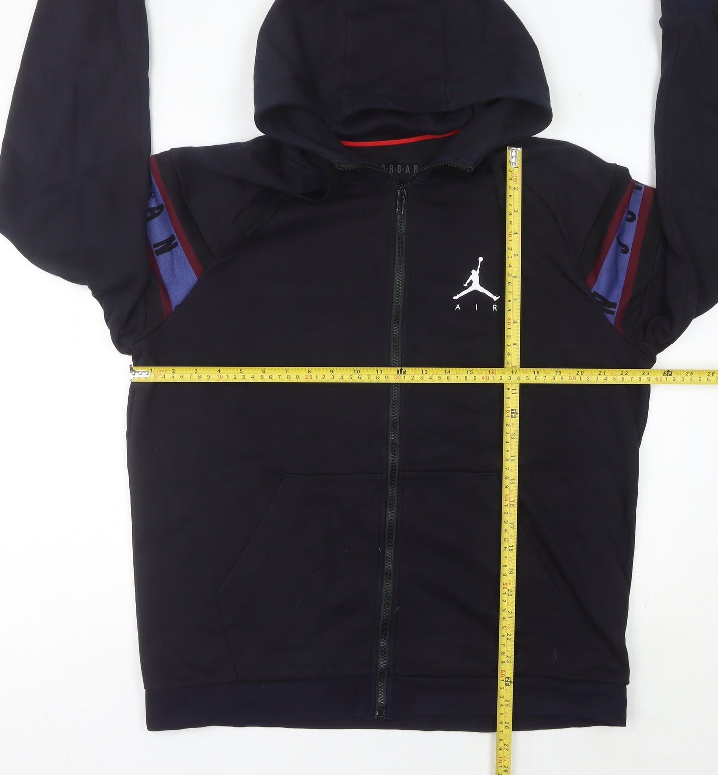 Jordan Mens Black Full Zip Hoodie L Logo Sportswear