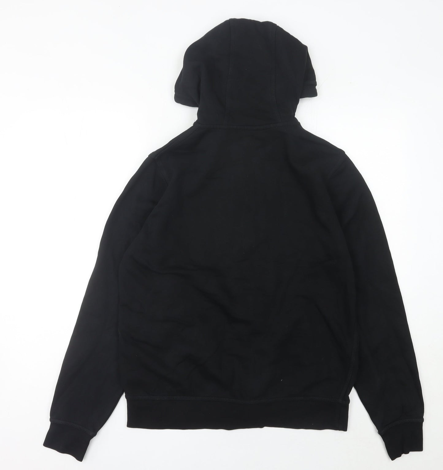 Nike Mens Black Full Zip Hoodie Size M Regular Fit Fleece Sweatshirt