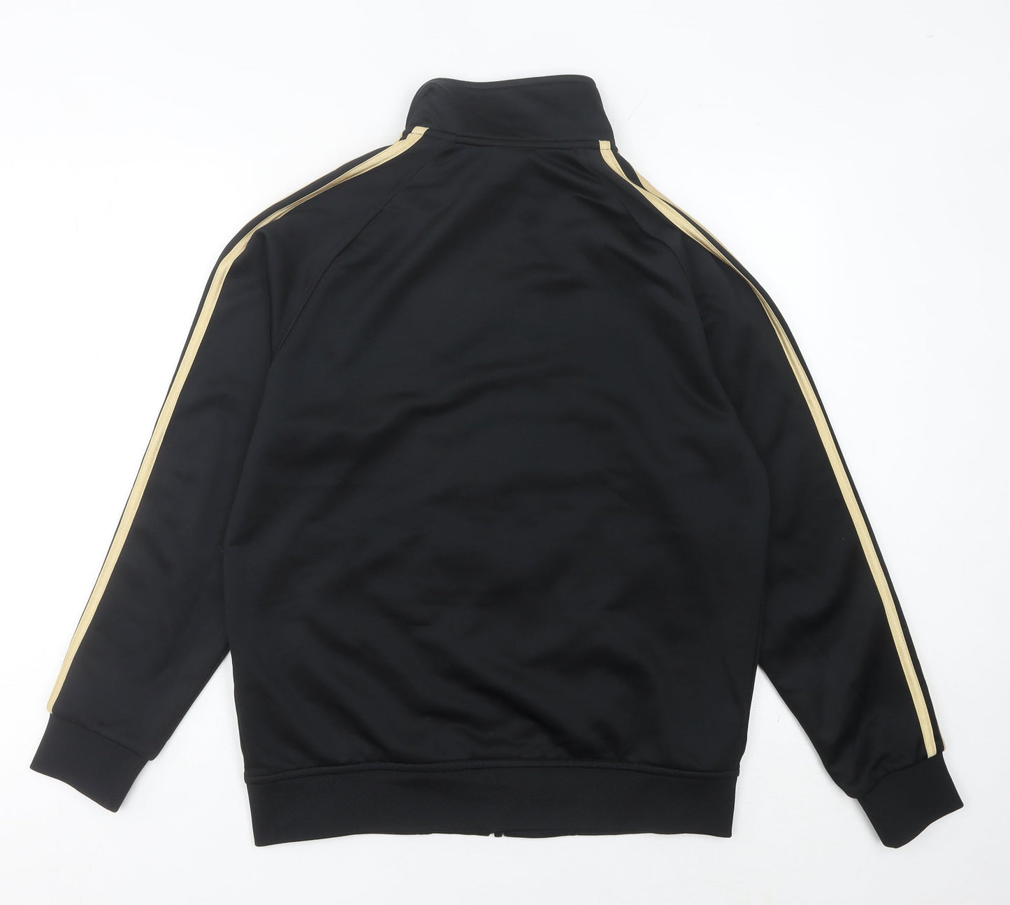 Adidas Men's Black Gold Track Jacket Size M Full Zip Sportswear