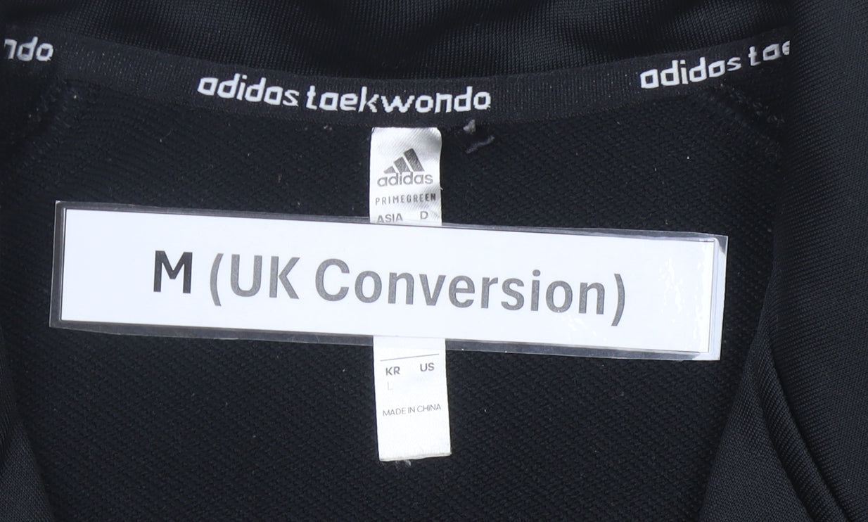 Adidas Men's Black Gold Track Jacket Size M Full Zip Sportswear