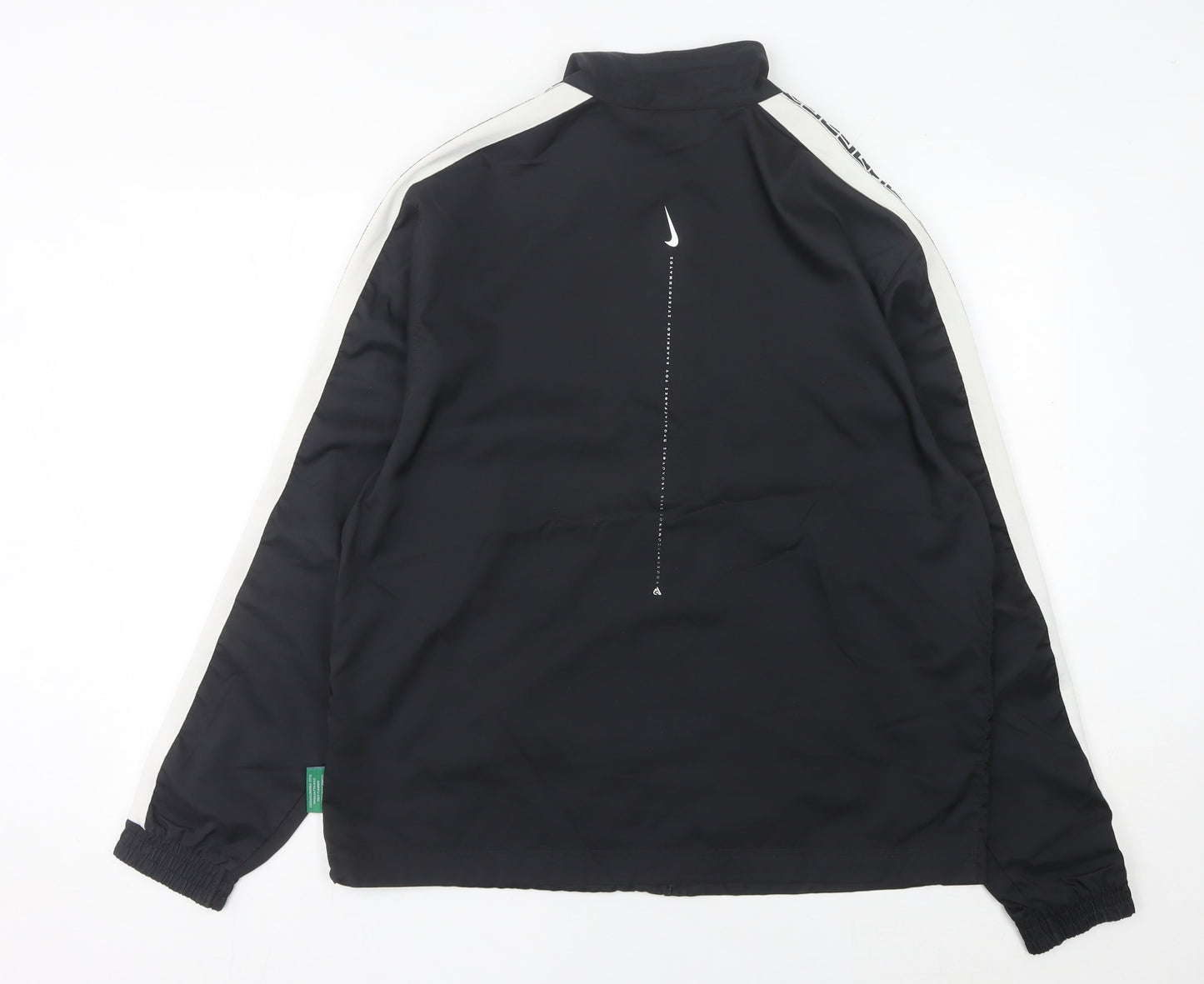 Nike Men's Black M Track Jacket Polyester Full Zip Sportswear