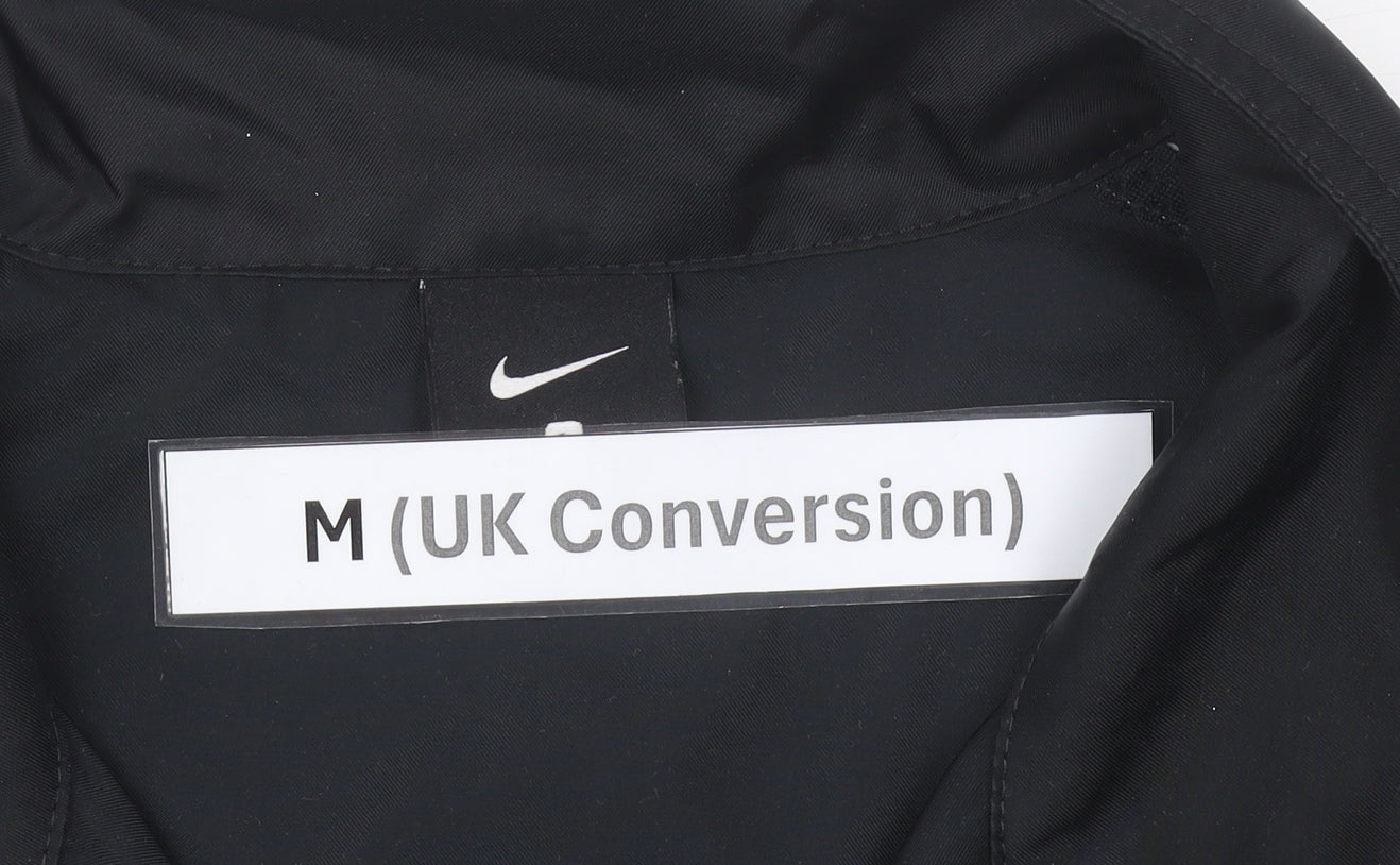 Nike Men's Black M Track Jacket Polyester Full Zip Sportswear