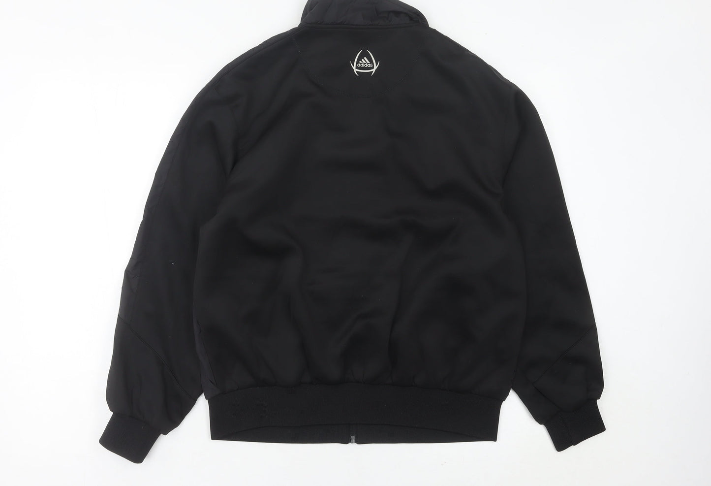 Adidas Men's Black Medium Track Jacket Full Zip Sportswear