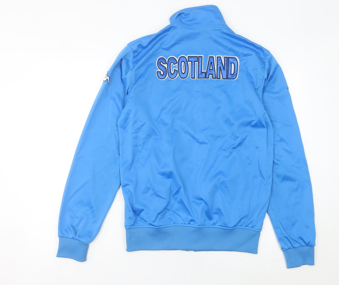 Kappa Men’s Blue Scotland Track Jacket L Full Zip Polyester