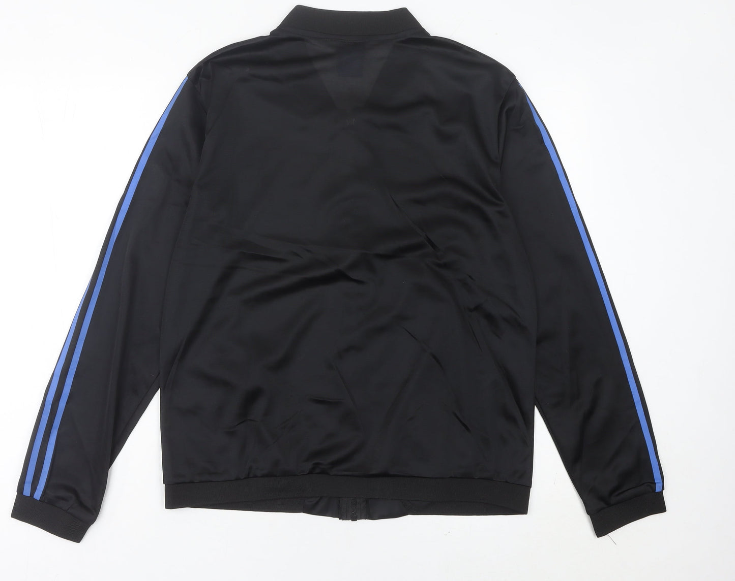 Adidas Men's Black Track Jacket S Regular Fit Full Zip Sportswear
