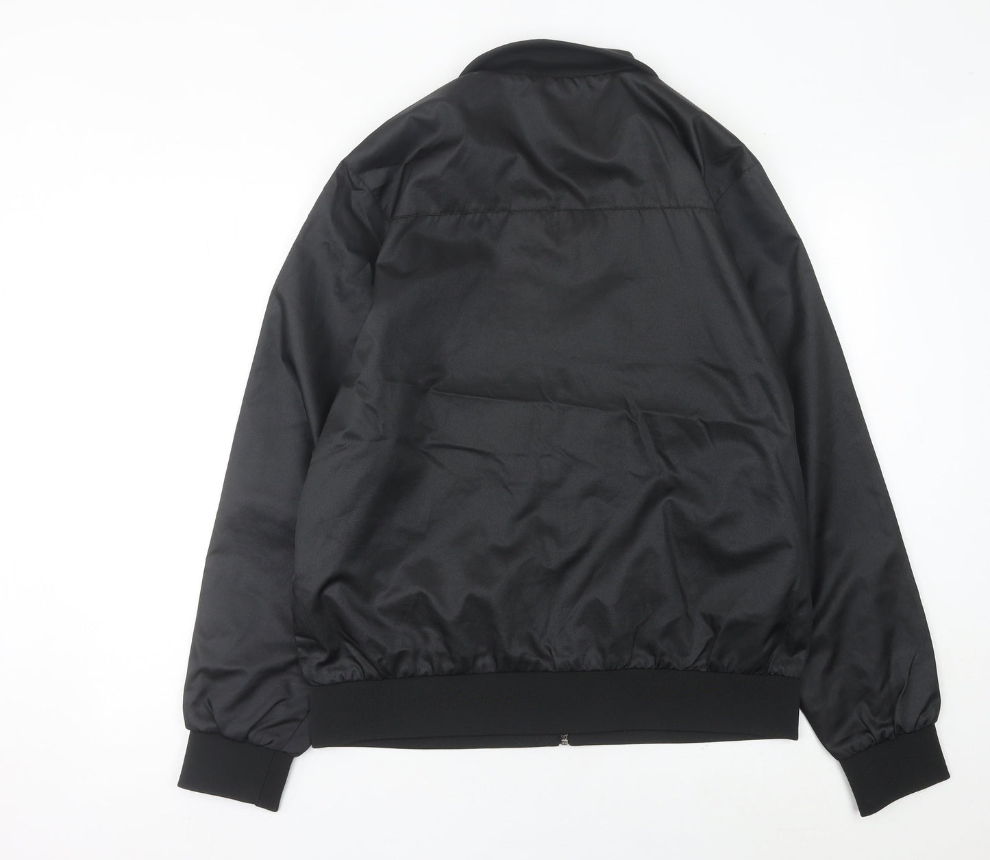 Kappa Mens Black Track Jacket Size L Polyester Sportswear