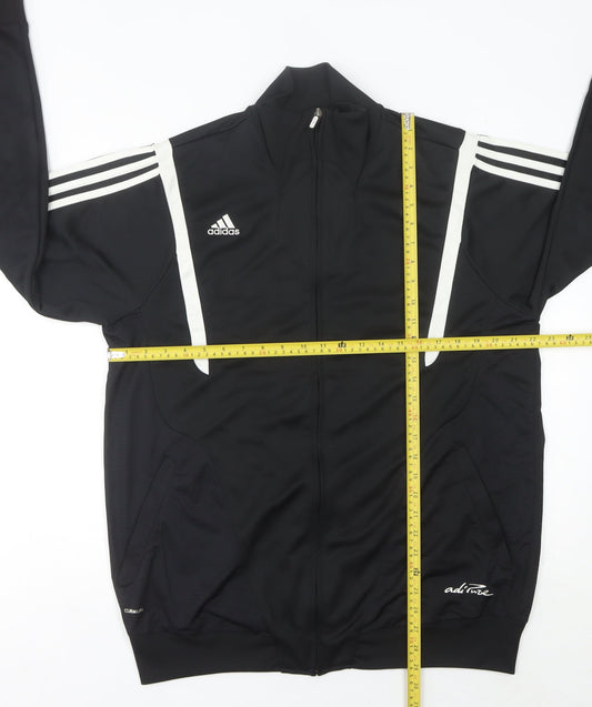 Adidas Men's Black Track Jacket L Full Zip Sportswear
