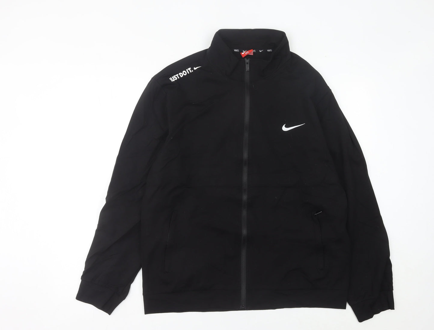 Nike Men's Black XL Track Jacket Full Zip Sports Activewear