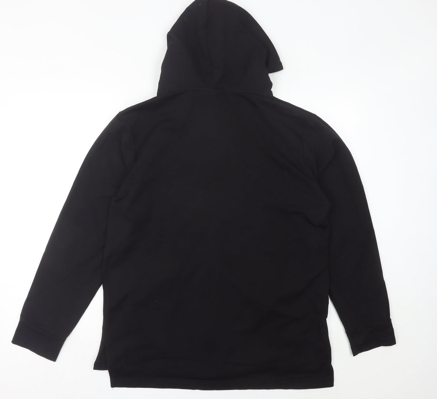 Adidas Mens Black L Full Zip Hoodie Hooded Sweatshirt Regular Fit