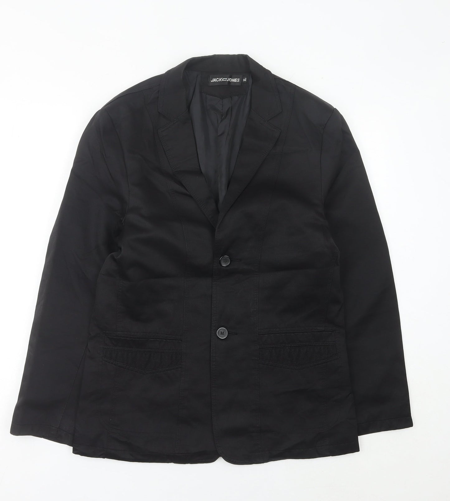 Jack & Jones Men’s Black Blazer Jacket L Regular Fit Formal