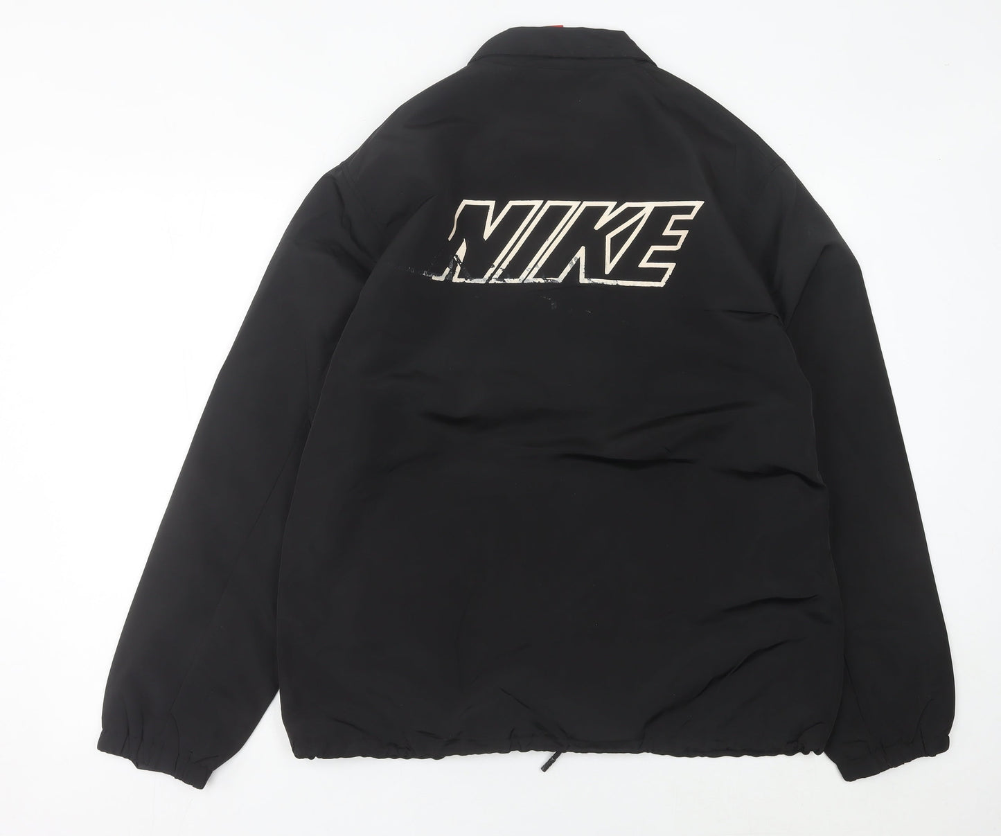 Nike Men's Black L Lightweight Basic Jacket Snap Front