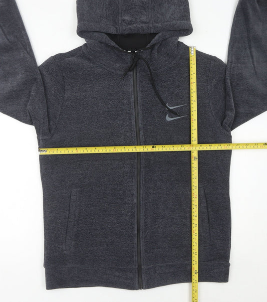 Nike Mens Grey Full Zip Hoodie Jacket Size M Regular Fit