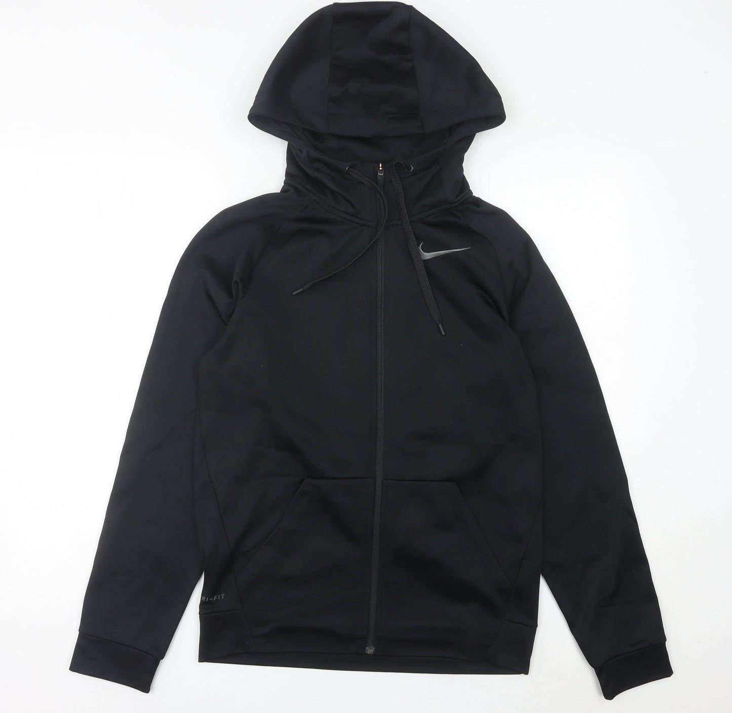 Nike Mens XS Black Full Zip Hoodie Dri-Fit Athletic Sportswear