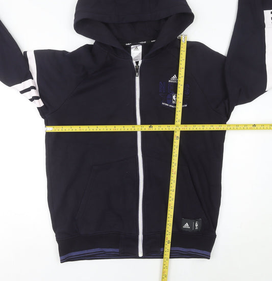 Adidas Men’s Black Brooklyn Nets Full Zip Hoodie Size L Sports NBA