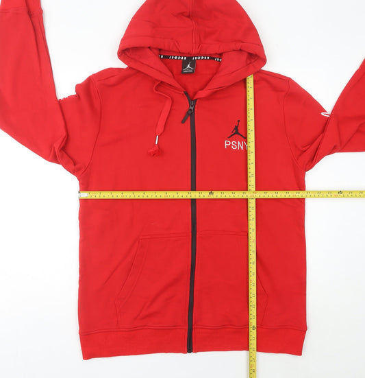 Jordan Men’s Red XL Full Zip Hoodie Sweatshirt PSNY Logo