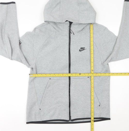 Nike Men’s Grey XS Full Zip Hoodie Jacket Lightweight Cotton Blend