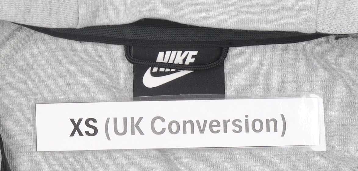 Nike Men’s Grey XS Full Zip Hoodie Jacket Lightweight Cotton Blend