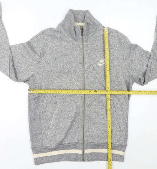 Nike Men's Grey Full Zip Sweatshirt Small Regular Fit