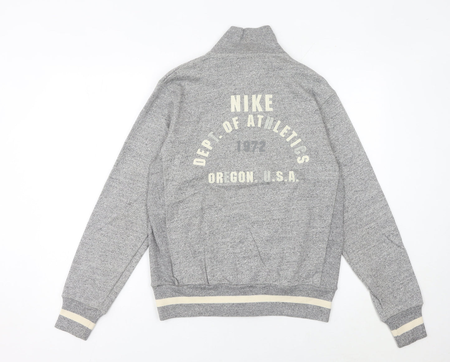 Nike Men's Grey Full Zip Sweatshirt Small Regular Fit