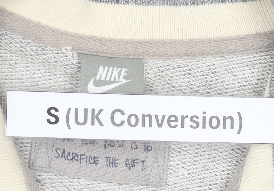 Nike Men's Grey Full Zip Sweatshirt Small Regular Fit