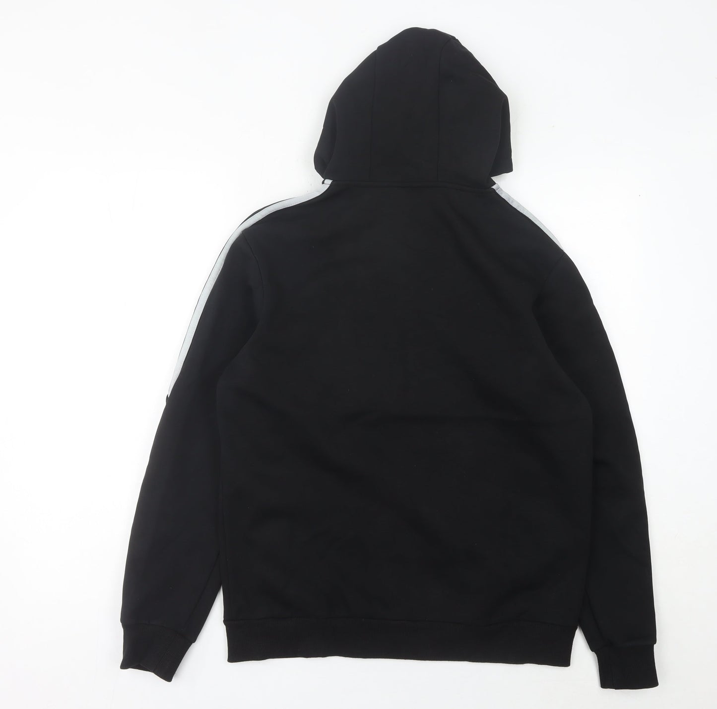 Adidas Mens Black Full Zip Hoodie M Regular Fit Sportswear