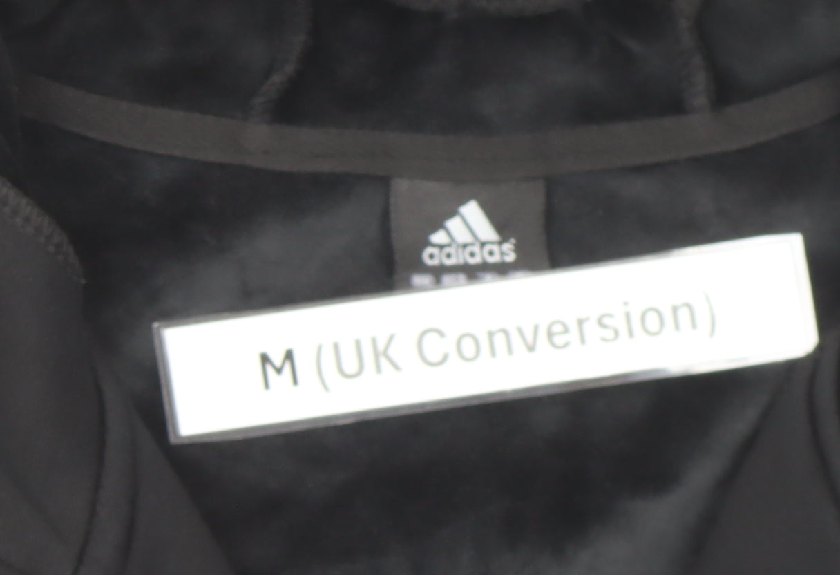 Adidas Mens Black Full Zip Hoodie M Regular Fit Sportswear
