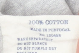 Jack Wills Womens Grey Cotton T-Shirt Size 12 Casual Slim Fit